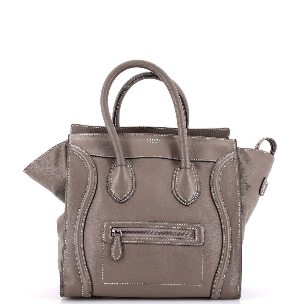 Celine Mini Luggage Bag Grainy Leather